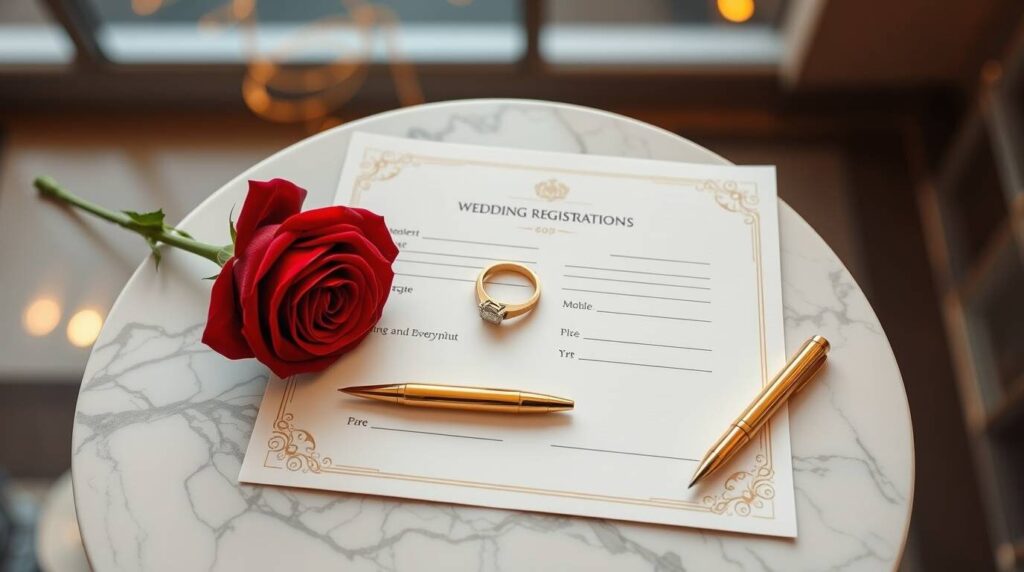 【カルティエ】ゼクシィの付録として入手できたカルティエの婚姻届の実例