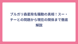 ブルガリ森星除名騒動の真相！スー・チーとの問題から現在の関係まで徹底解説