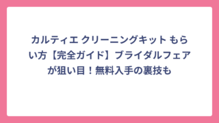 カルティエ クリーニングキット もらい方【完全ガイド】ブライダルフェアが狙い目！無料入手の裏技も